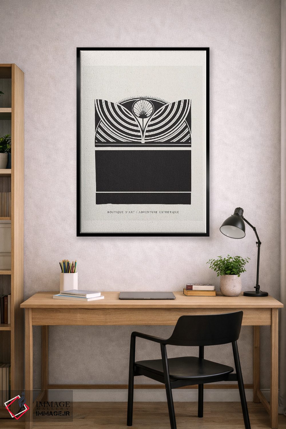 تابلو مینیمال طرح گل زیبایی شناسی اثر فلاور لاو چایلد - D2B