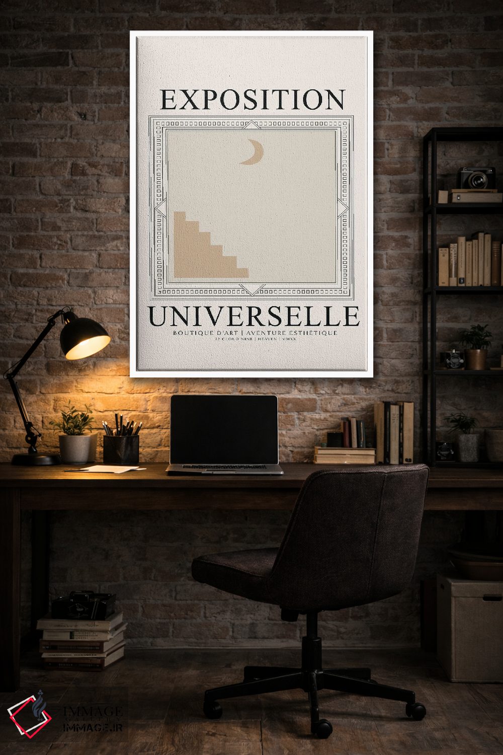 تابلو مینیمال نمایشگاه اثر فلاور لاو چایلد - D5W