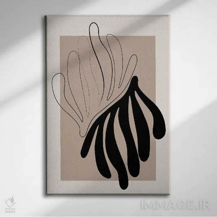 تابلو مینیمال پرگل اثر فلاور لاو چایلد - نمای روبهرو روی دیوار