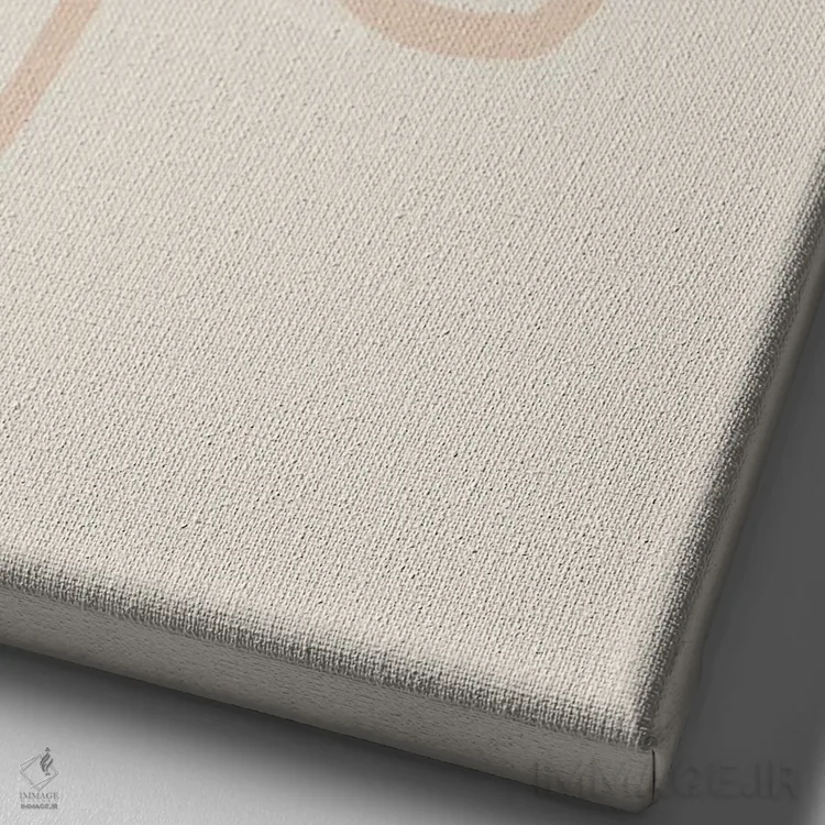 تابلو مینیمال همه اش مال تو اثر فلاور لاو چایلد - نمای نزدیک بافت بوم