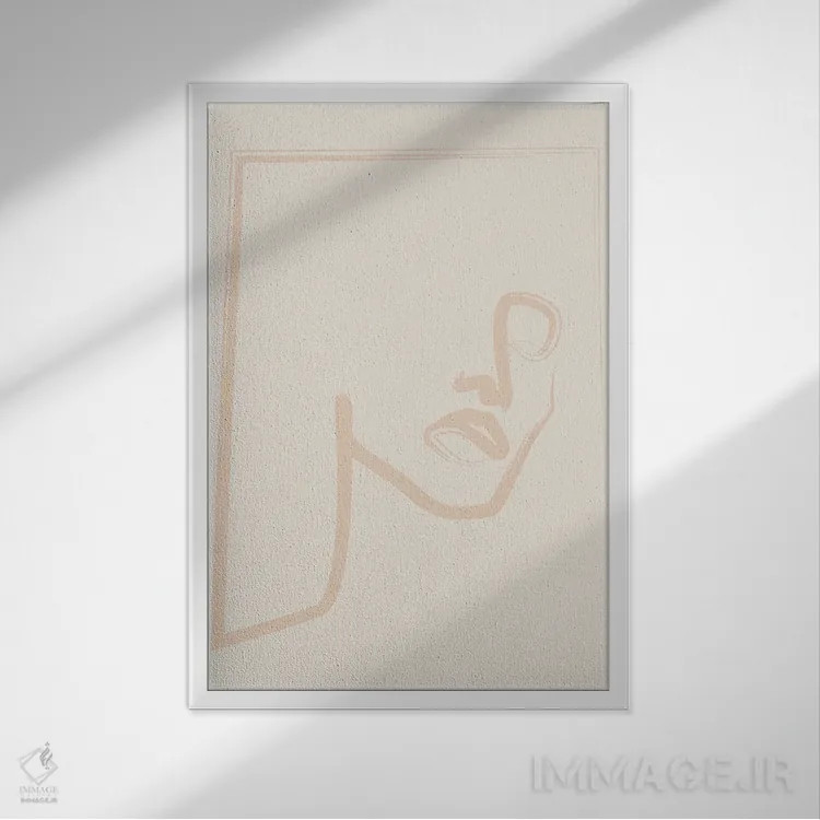 تابلو مینیمال همه اش مال تو اثر فلاور لاو چایلد - نمای قابدار سفید