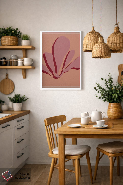 تابلو مینیمال شکوفایی اثر فلاور لاو چایلد - D2W