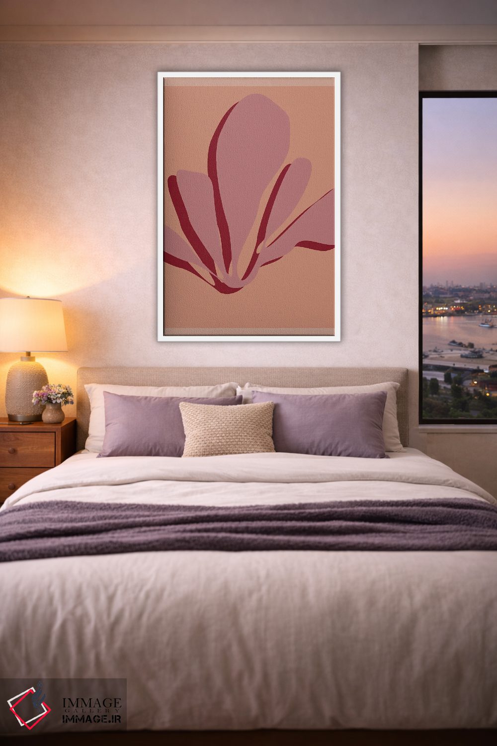 تابلو مینیمال شکوفایی اثر فلاور لاو چایلد - D4W