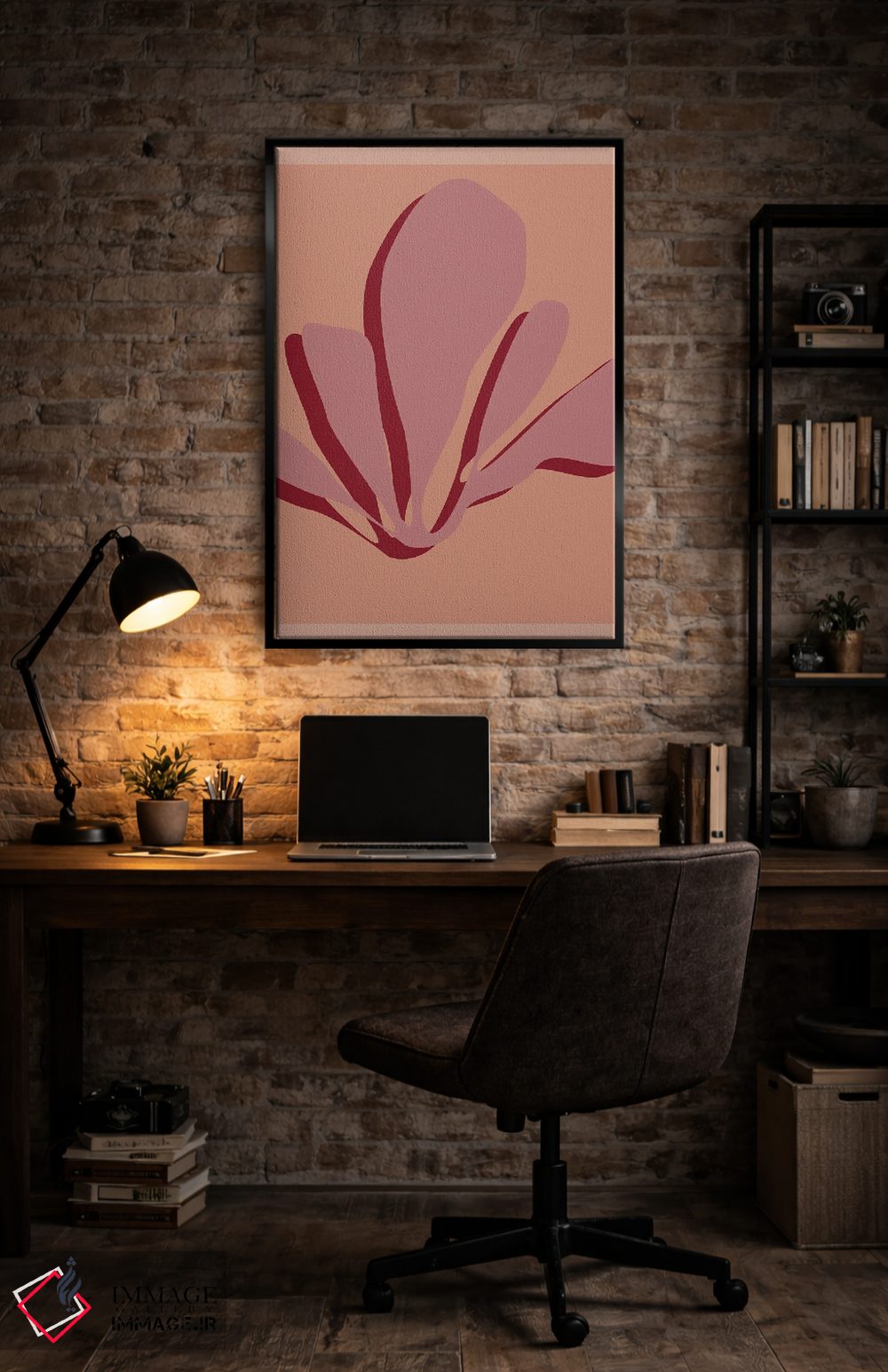 تابلو مینیمال شکوفایی اثر فلاور لاو چایلد - D6B