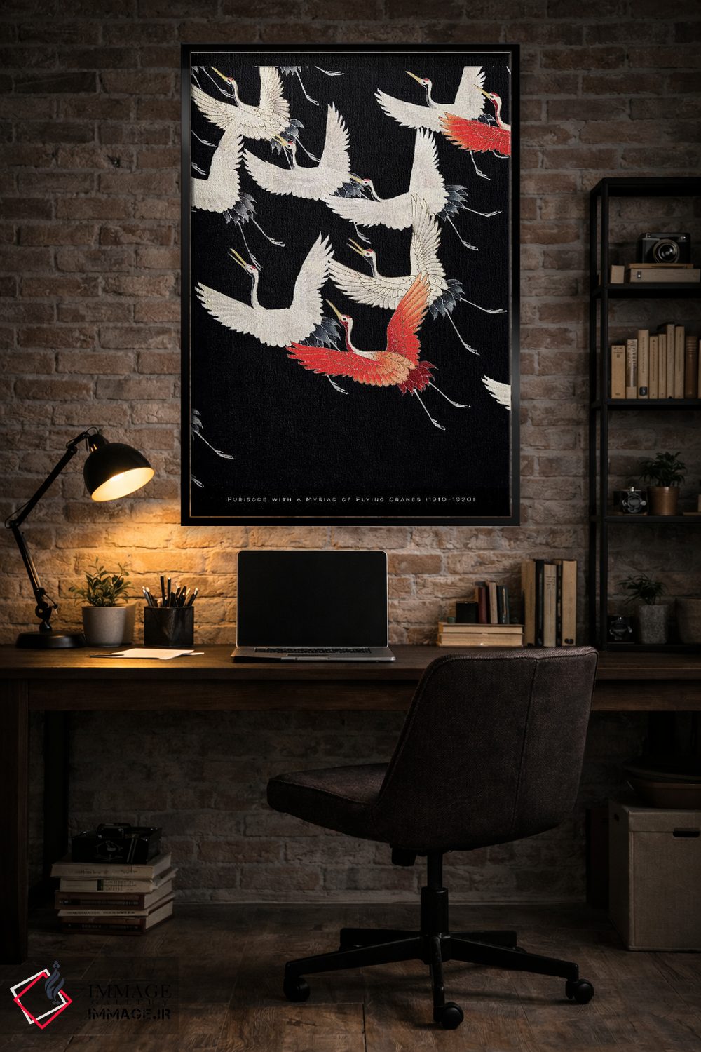 تابلو مدرن درناهای پروازکننده اثر فلاور لاو چایلد - D4B