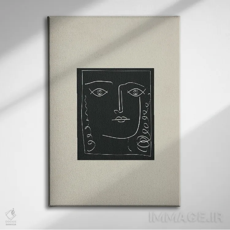 تابلو مینیمال گرترود اثر فلاور لاو چایلد - نمای روبهرو روی دیوار