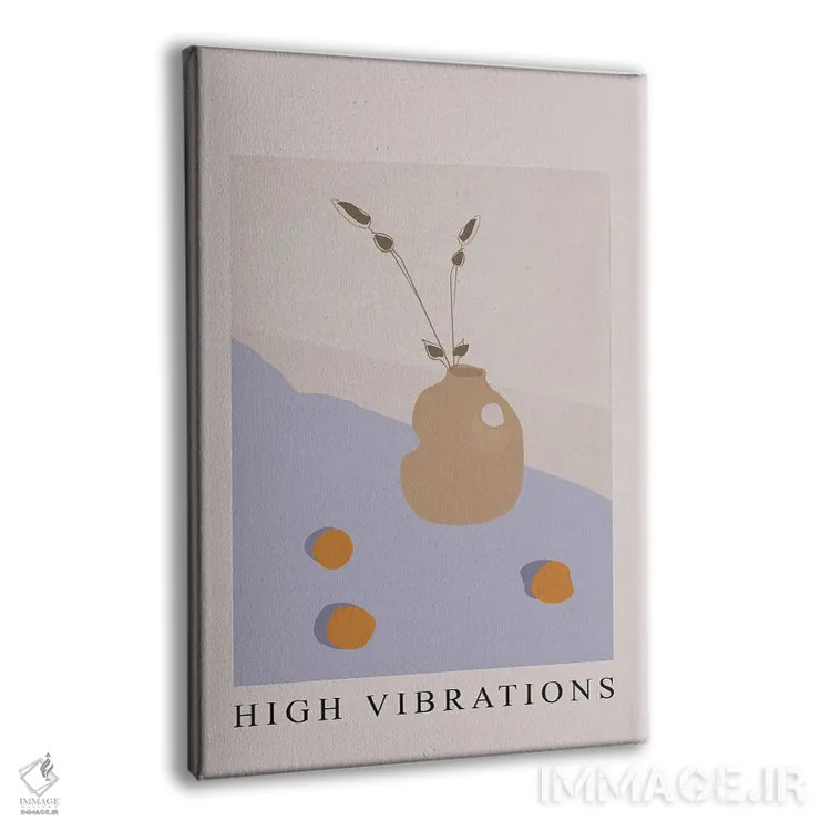 تابلو مینیمال ارتعاشات بالا اثر فلاور لاو چایلد - نمای پرسپکتیو محصول