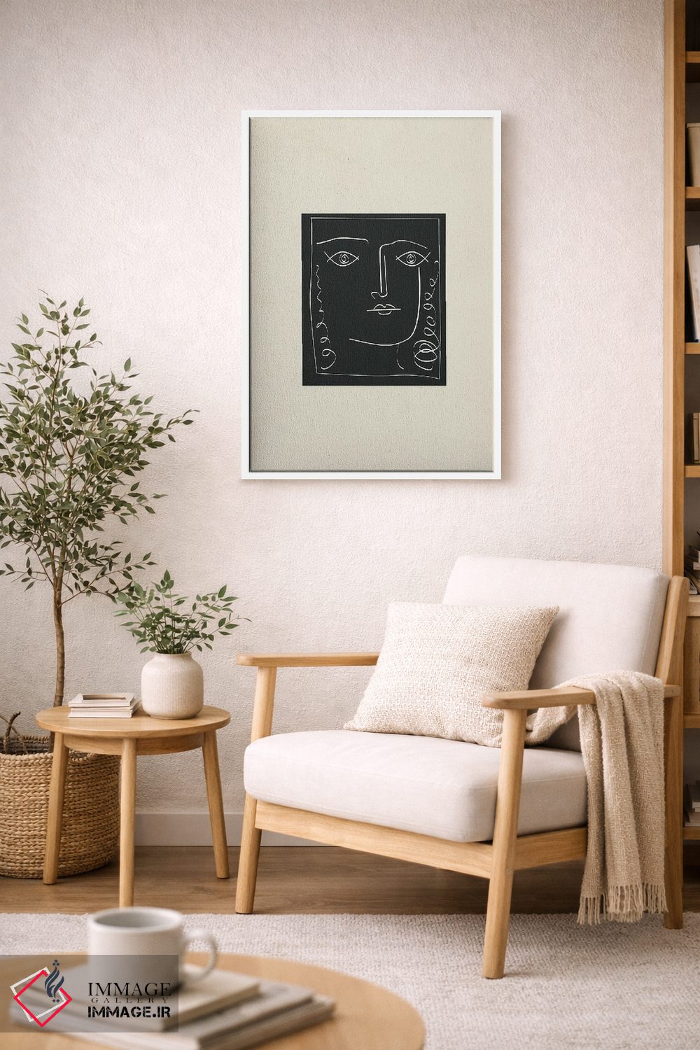 تابلو مینیمال گرترود اثر فلاور لاو چایلد - D6W