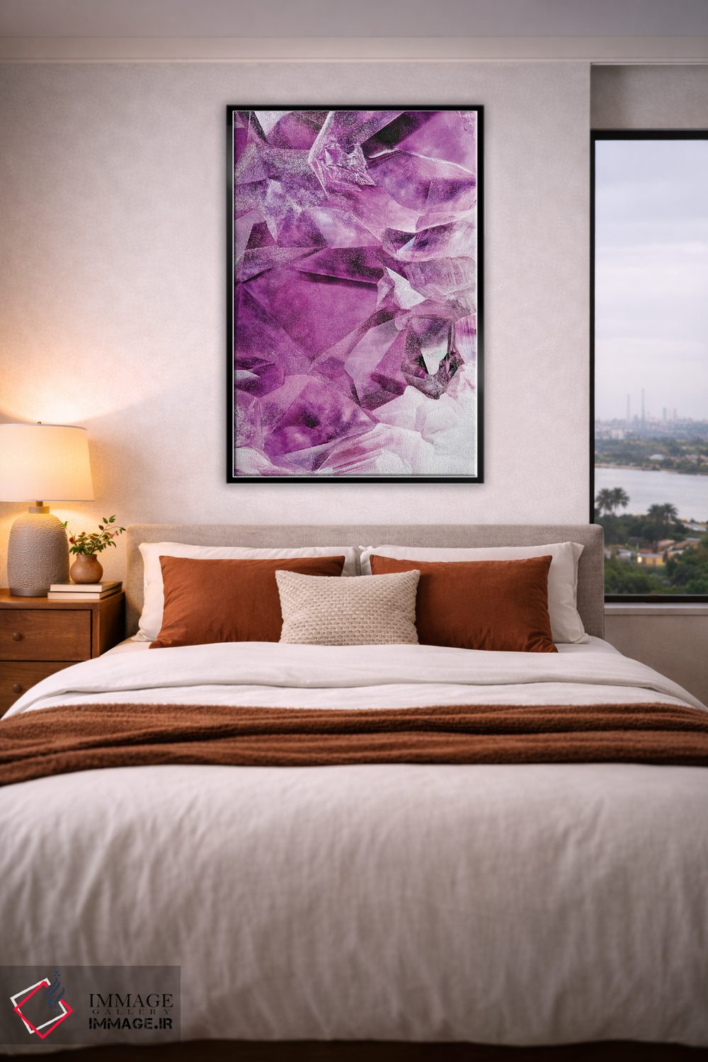 تابلو انتزاعی آمتیست اثر فلاور لاو چایلد - D5B