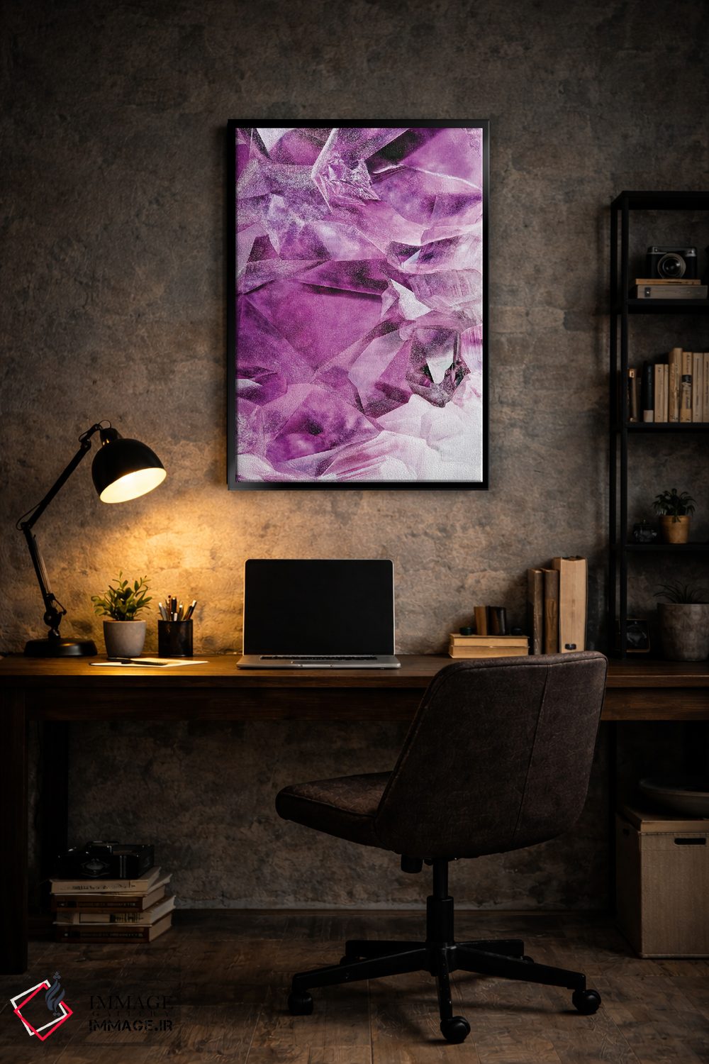 تابلو انتزاعی آمتیست اثر فلاور لاو چایلد - D6B