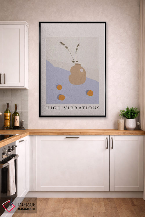 تابلو مینیمال ارتعاشات بالا اثر فلاور لاو چایلد - D2B