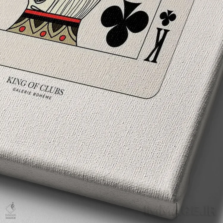 تابلو مدرن شاه گشنیز اثر فلاور لاو چایلد - نمای نزدیک بافت بوم