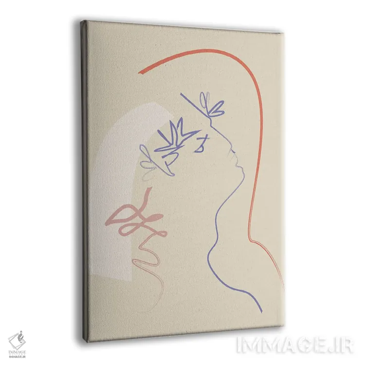 تابلو مینیمال بوسه هایی از بهشت اثر فلاور لاو چایلد - نمای پرسپکتیو محصول