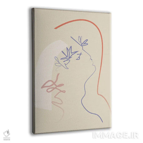 تابلو مینیمال بوسه هایی از بهشت اثر فلاور لاو چایلد - نمای پرسپکتیو محصول