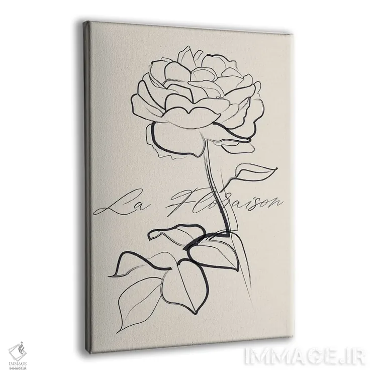 تابلو مینیمال شکوفه ها اثر فلاور لاو چایلد - نمای پرسپکتیو محصول