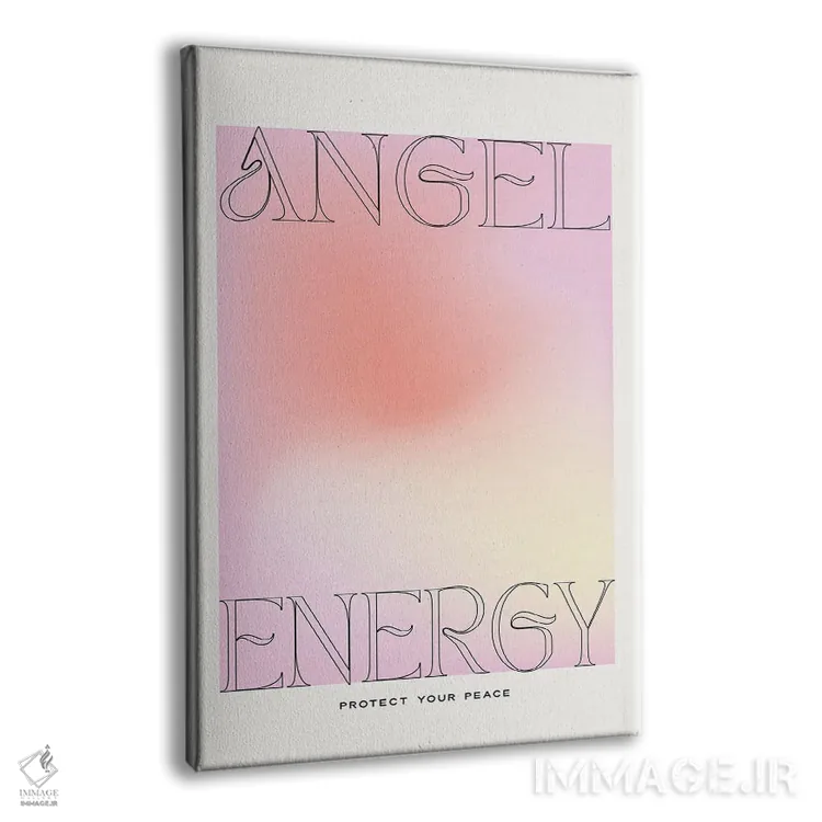 تابلو مینیمال انرژی فرشته اثر فلاور لاو چایلد - نمای پرسپکتیو محصول