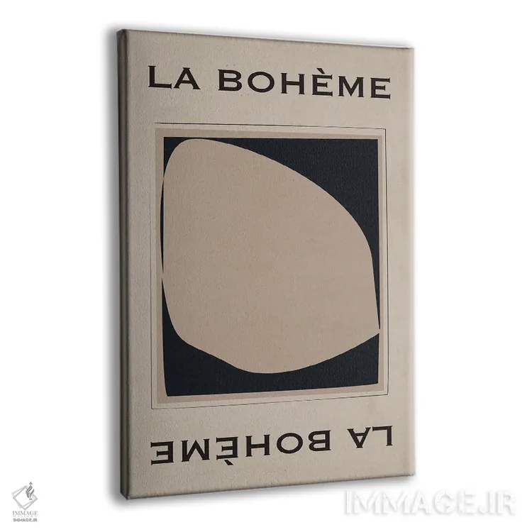 تابلو مدرن لا بوهم اثر فلاور لاو چایلد - نمای پرسپکتیو محصول