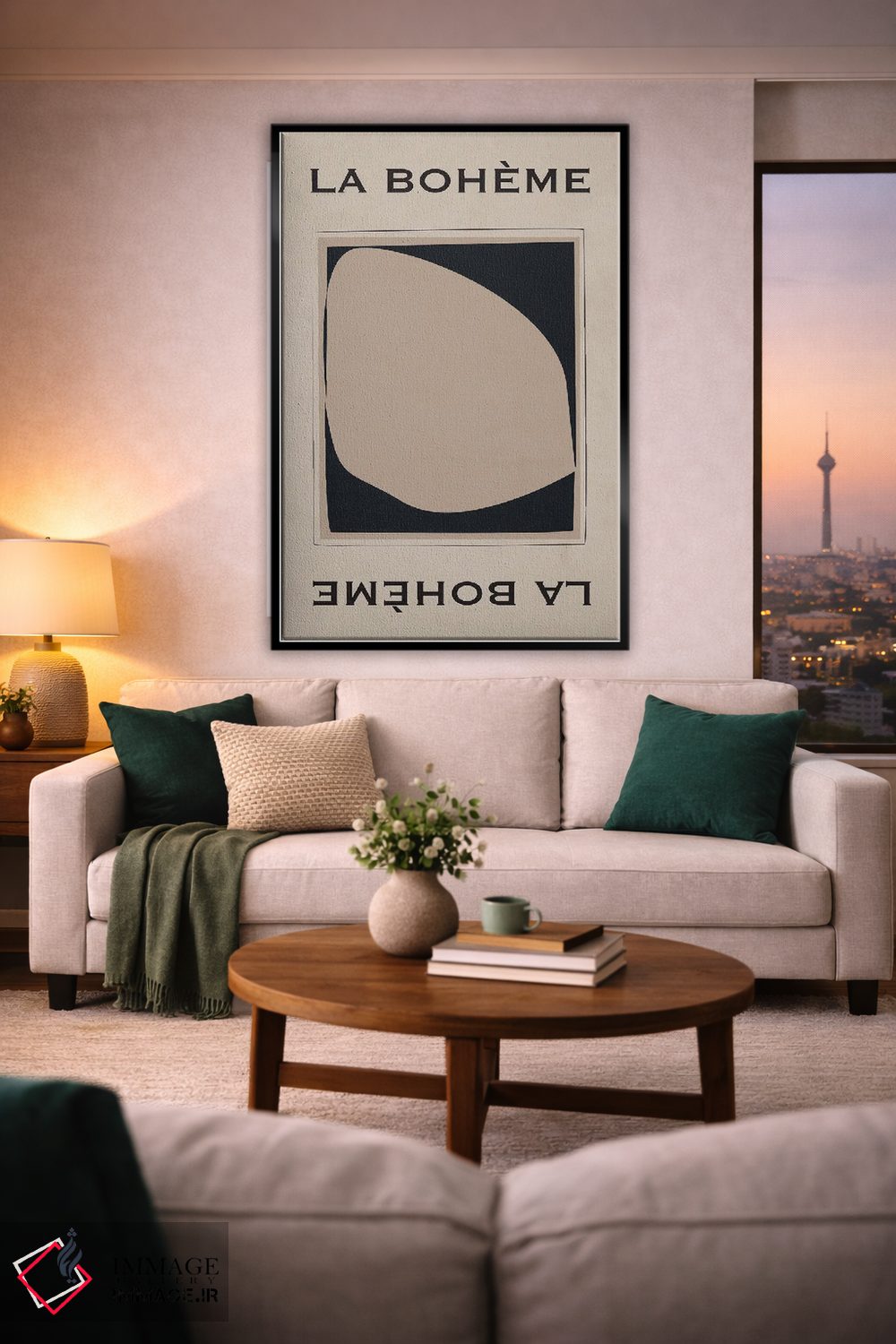 تابلو مدرن لا بوهم اثر فلاور لاو چایلد - D2B