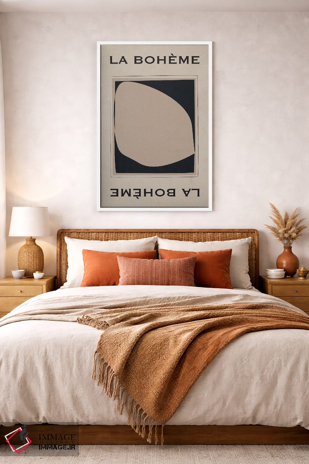 تابلو مدرن لا بوهم اثر فلاور لاو چایلد - D3W