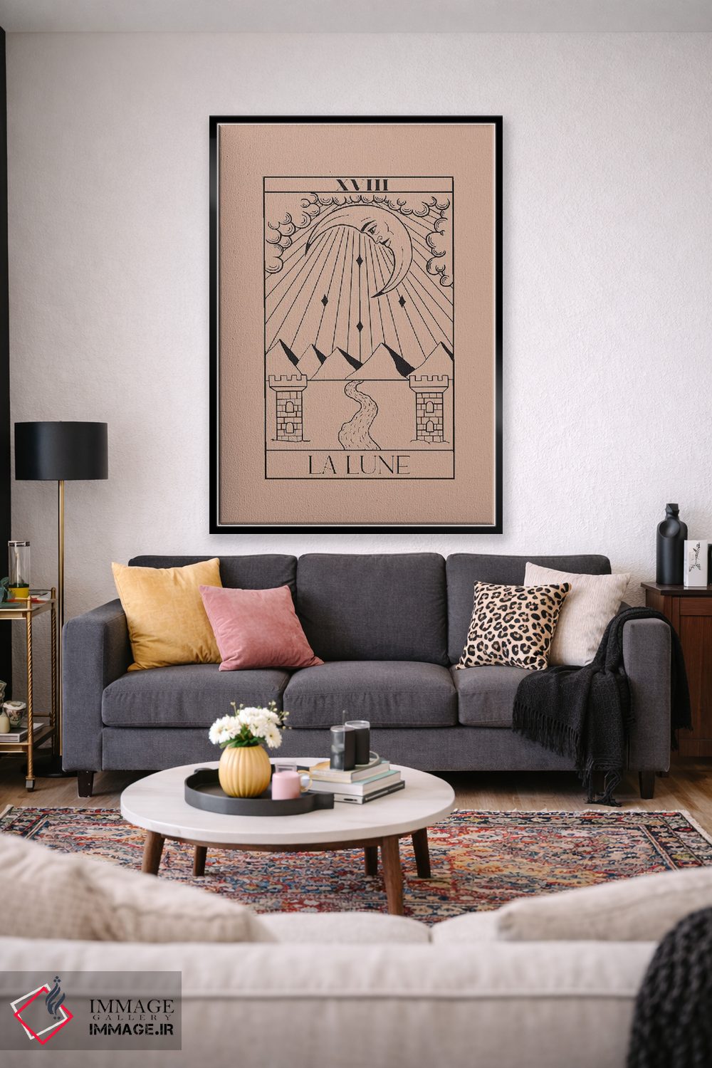 تابلو مدرن ماه اثر فلاور لاو چایلد - D2B