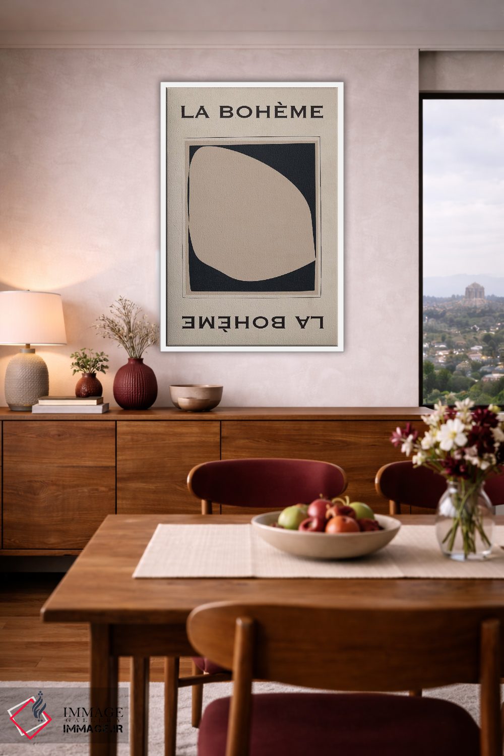 تابلو مدرن لا بوهم اثر فلاور لاو چایلد - D4W