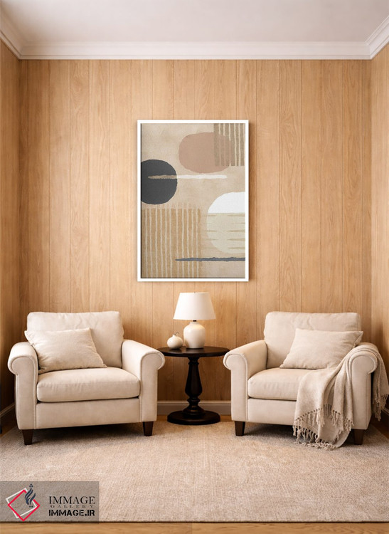 تابلو مینیمال کاسوری طبیعی ۴ اثر فلورا کوتا - D2W