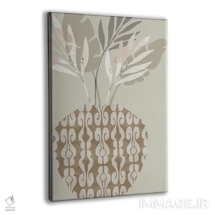 تابلو انتزاعی گلدان تزئینی ۳ اثر فلورا کوتا - نمای پرسپکتیو محصول