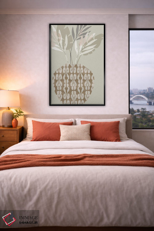 تابلو انتزاعی گلدان تزئینی ۳ اثر فلورا کوتا - D3B