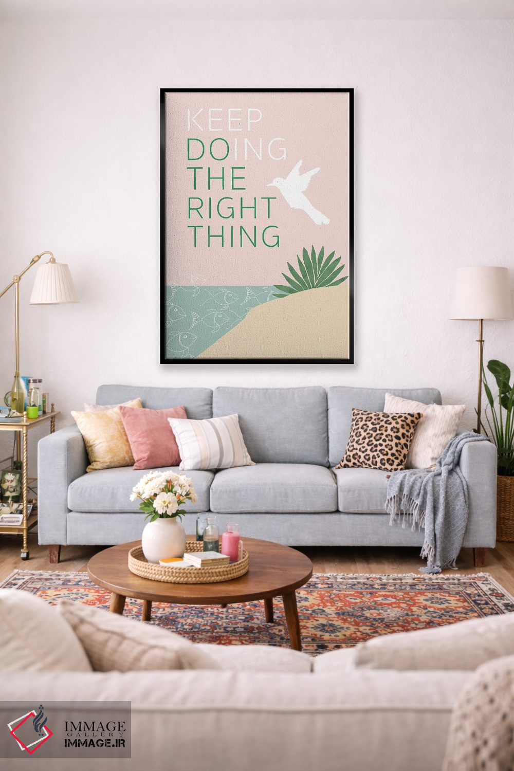 تابلو مینیمال دوستدار سیاره مان ۲ اثر فلورا کوتا - D1B