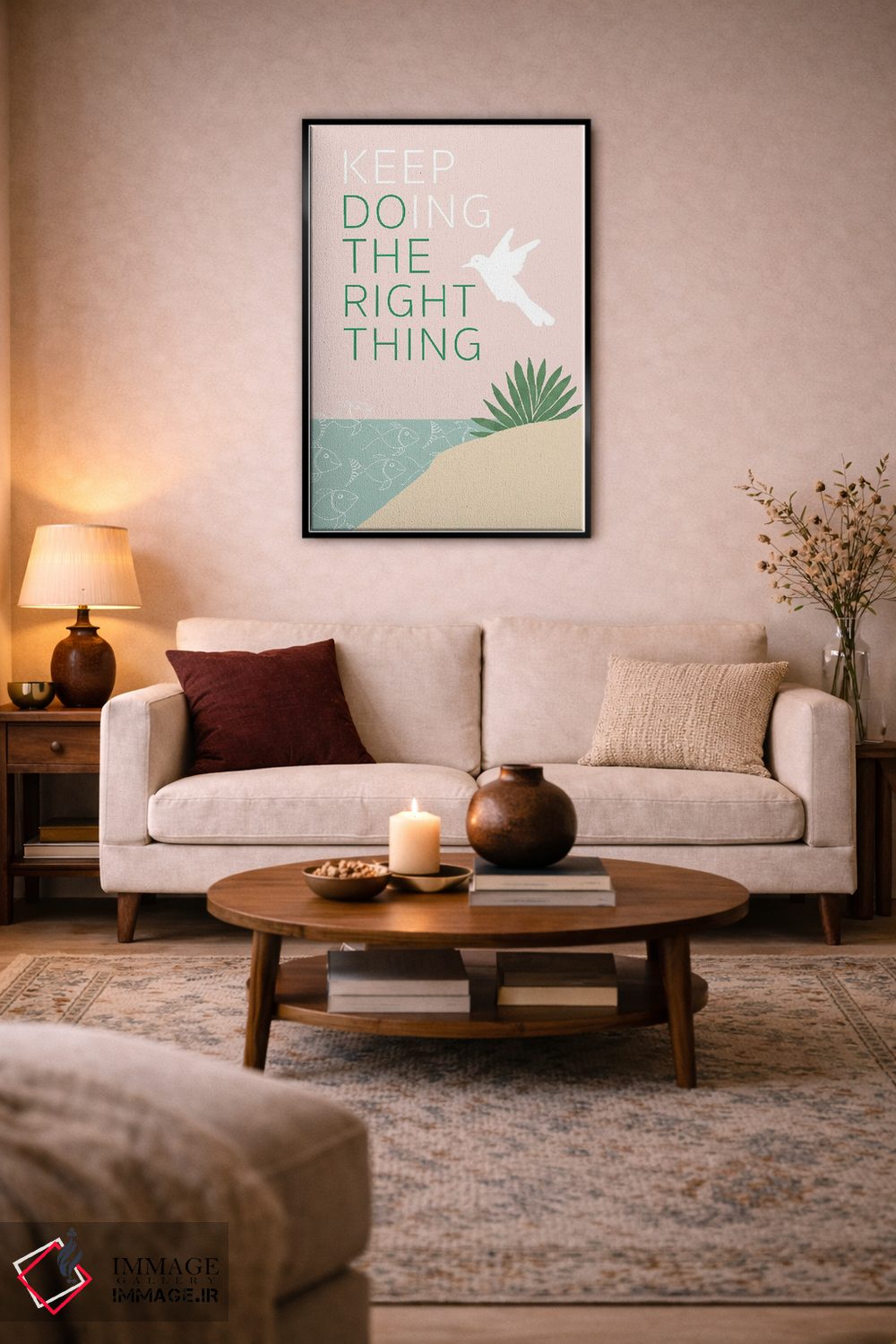 تابلو مینیمال دوستدار سیاره مان ۲ اثر فلورا کوتا - D4B