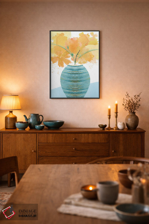 تابلو دکوراتیو طبیعت بی جان پرطراوت ۱ اثر فلورا کوتا - D6B