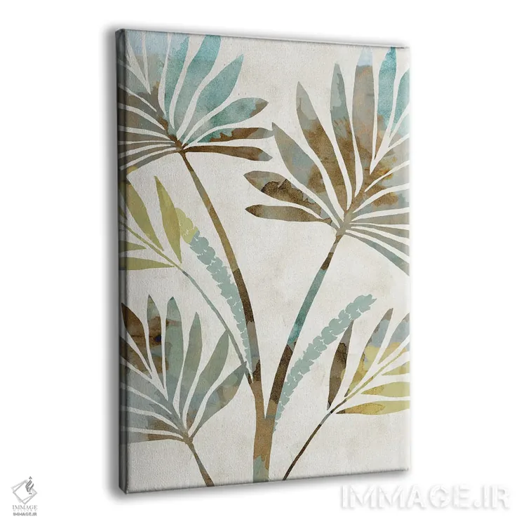 تابلو مدرن سایه برگ ها ۲ اثر فلورا کوتا - نمای پرسپکتیو محصول