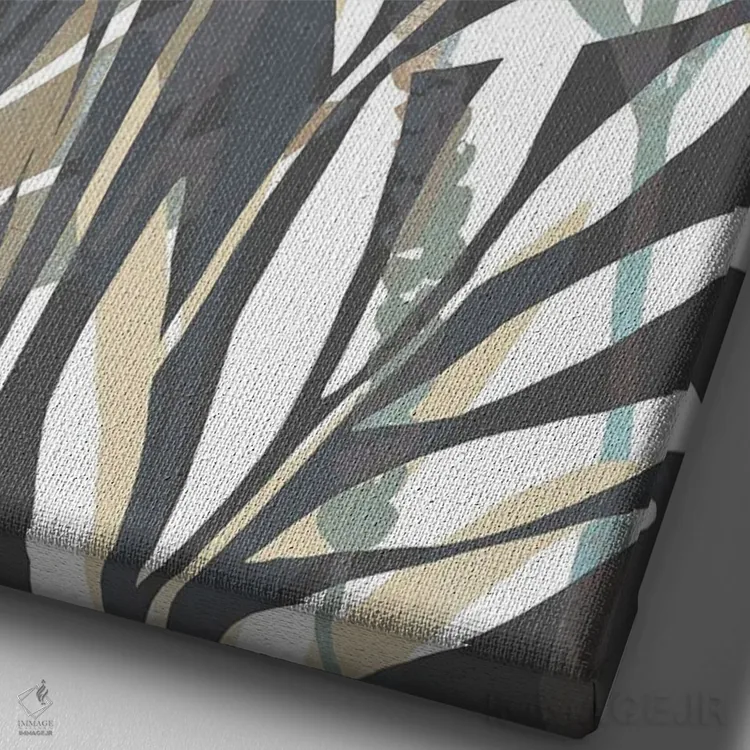 تابلو مدرن پالمیراس ۲ اثر فلورا کوتا - نمای نزدیک بافت بوم