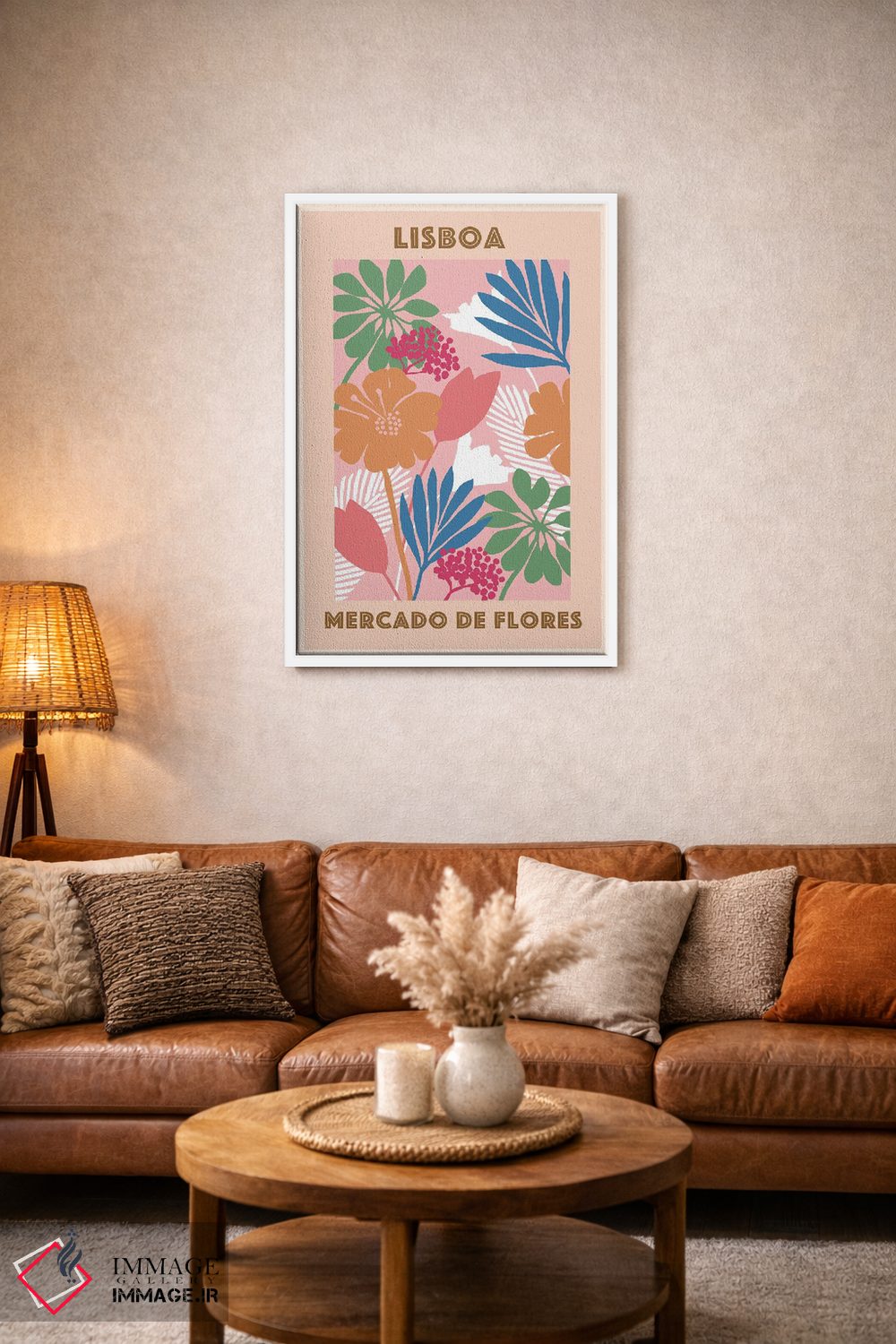 تابلو مدرن بازار گل ۱ اثر فلورا کوتا - D2W