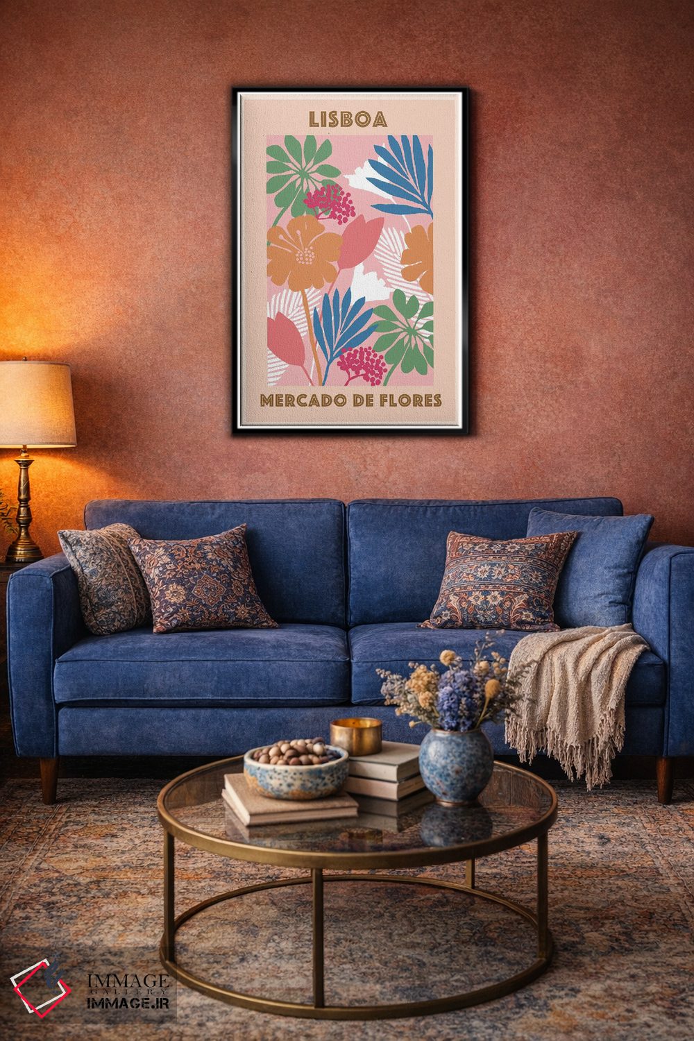 تابلو مدرن بازار گل ۱ اثر فلورا کوتا - D4B