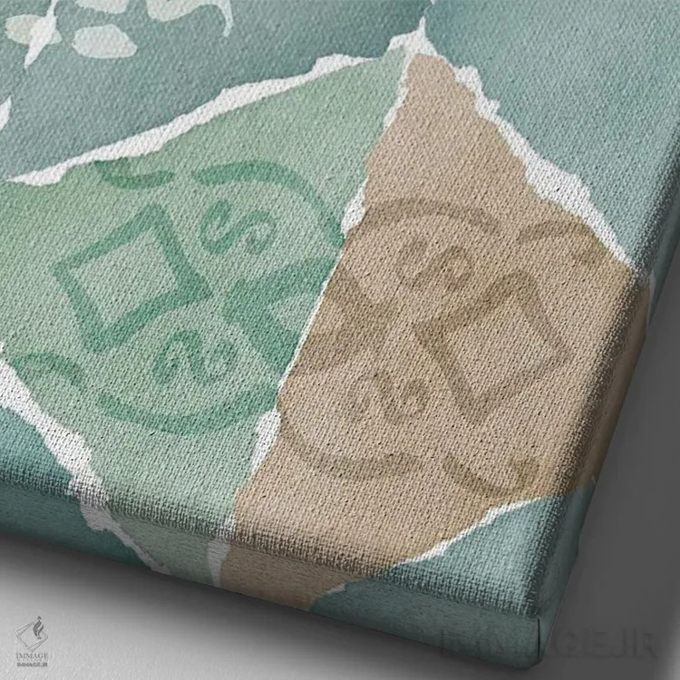 تابلو دکوراتیو در مراکشی II اثر فلورا کوتا - نمای نزدیک بافت بوم