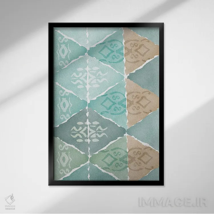 تابلو دکوراتیو در مراکشی II اثر فلورا کوتا - نمای قابدار مشکی