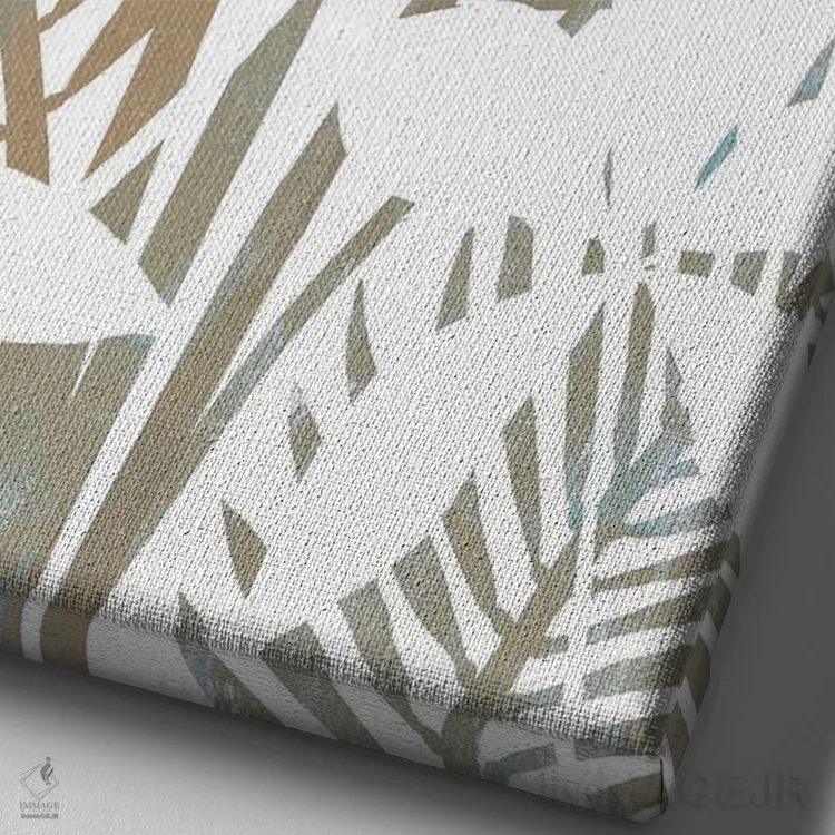 تابلو مدرن پالمیراس ۴ اثر فلورا کوتا - نمای نزدیک بافت بوم