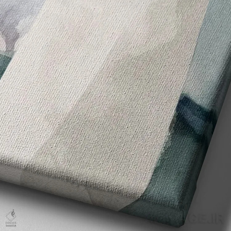 تابلو دکوراتیو پس از باران II اثر فلورا کوتا - نمای نزدیک بافت بوم