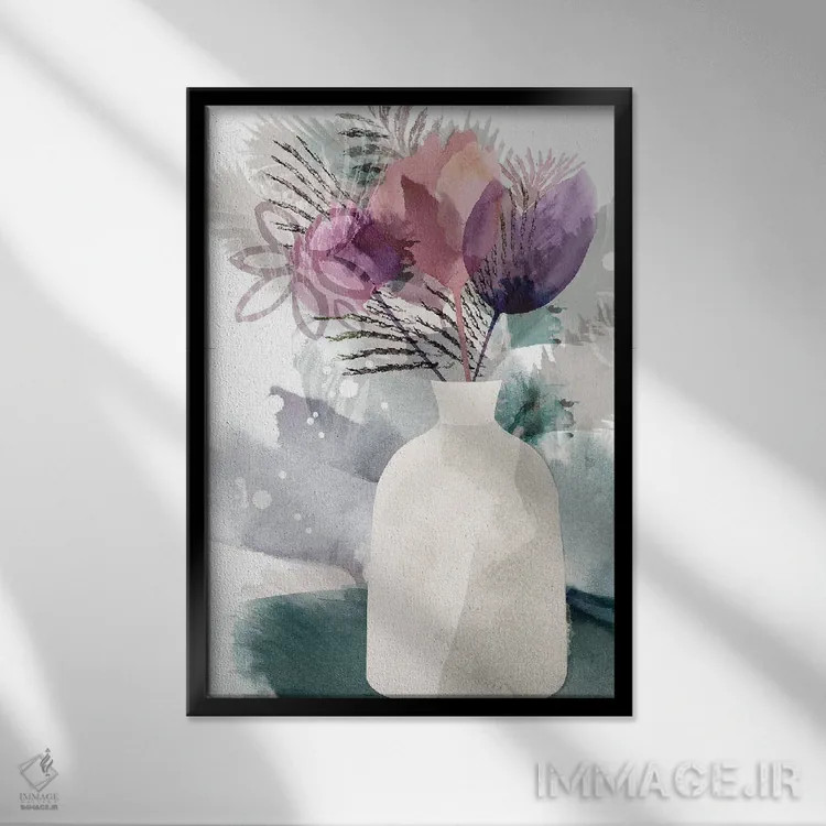 تابلو دکوراتیو پس از باران II اثر فلورا کوتا - نمای قابدار مشکی