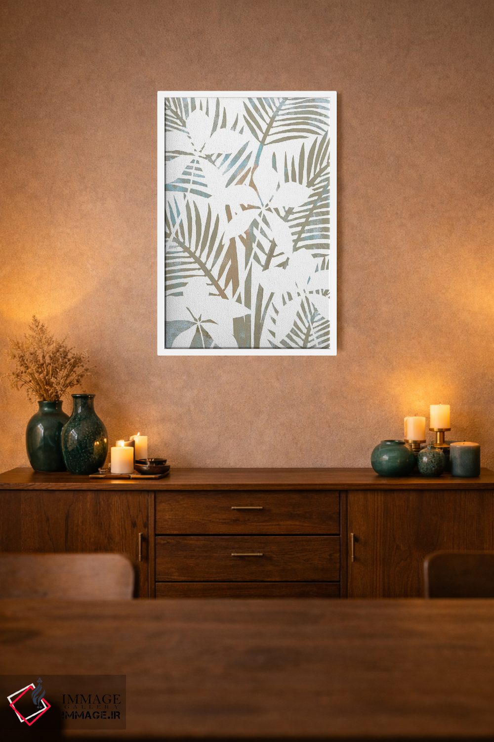 تابلو مدرن پالمیراس ۴ اثر فلورا کوتا - D1W