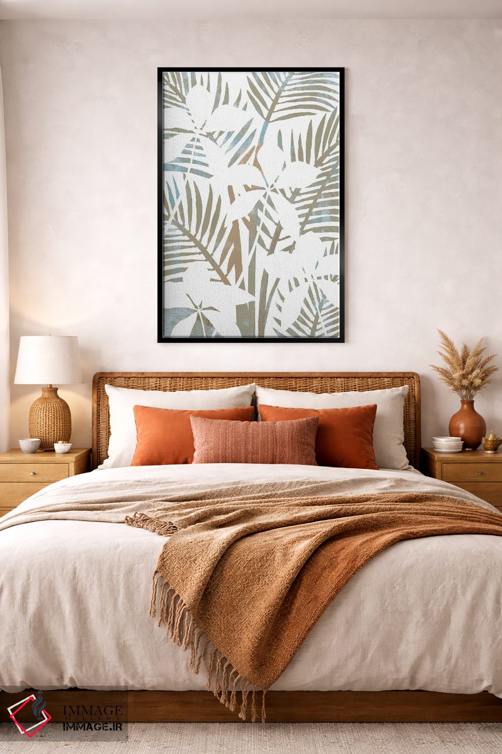 تابلو مدرن پالمیراس ۴ اثر فلورا کوتا - D4B