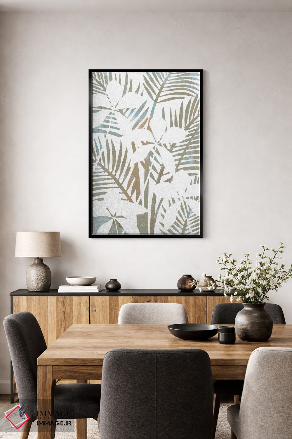 تابلو مدرن پالمیراس ۴ اثر فلورا کوتا - D5B