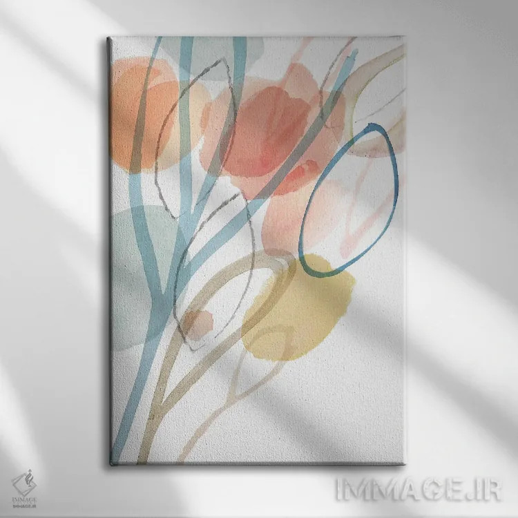 تابلو مینیمال آنجلین II اثر فلورا کوتا - نمای روبهرو روی دیوار