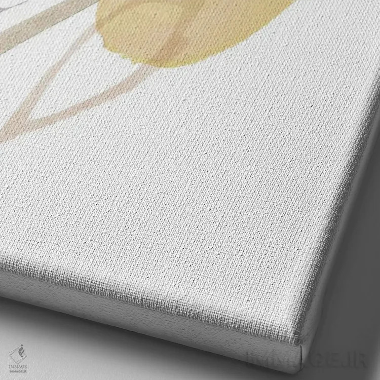 تابلو مینیمال آنجلین II اثر فلورا کوتا - نمای نزدیک بافت بوم