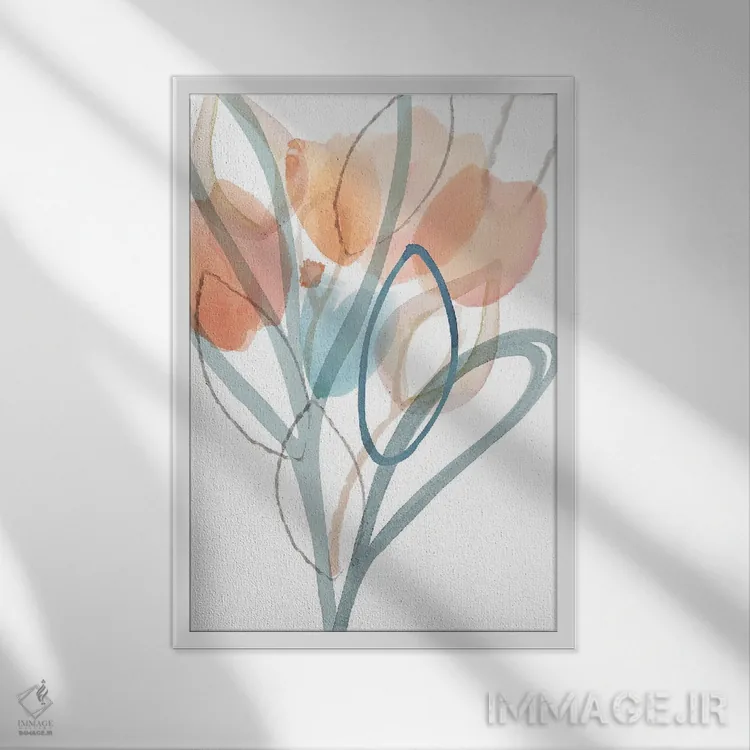 تابلو مینیمال آنجلین III اثر فلورا کوتا - نمای قابدار سفید