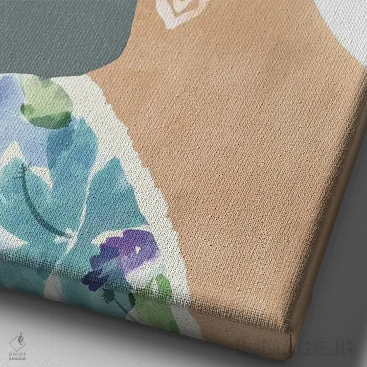 تابلو دکوراتیو آوا در شکوفه اثر فلورا کوتا - نمای نزدیک بافت بوم