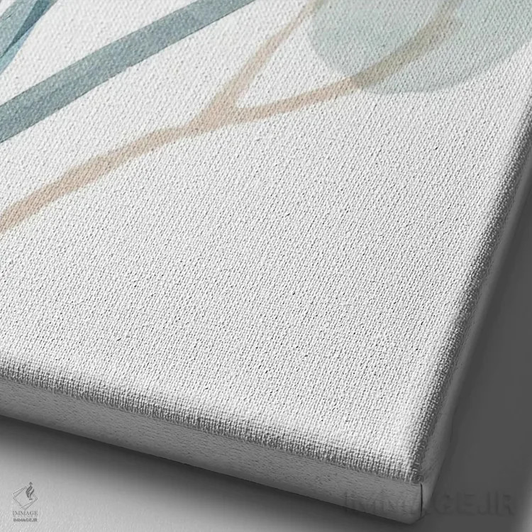 تابلو مینیمال آنجلین IV اثر فلورا کوتا - نمای نزدیک بافت بوم