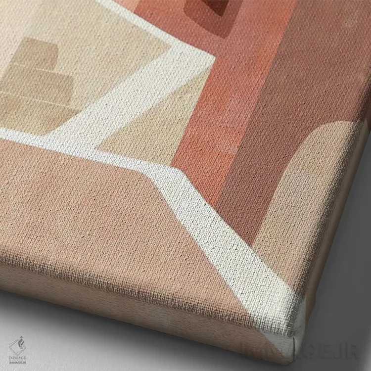 تابلو دکوراتیو کارویرو II اثر فلورا کوتا - نمای نزدیک بافت بوم