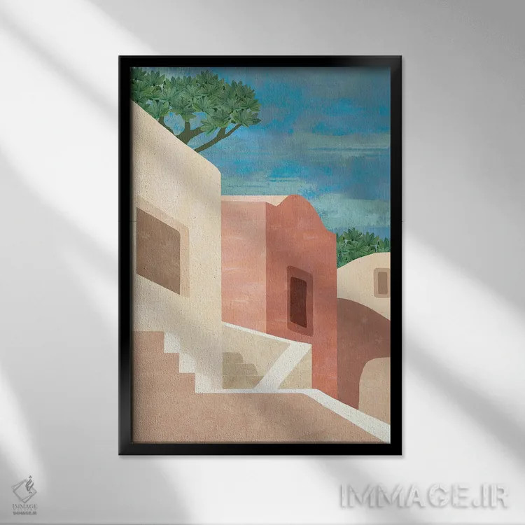 تابلو دکوراتیو کارویرو II اثر فلورا کوتا - نمای قابدار مشکی